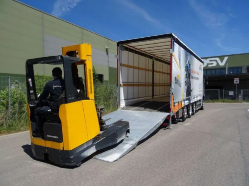 Beko特殊坡道协助安全运输叉车