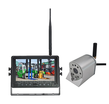 视惟讯：超远距离磁铁底座防水防尘带夜视红外AHD 4路无线叉车专用车载系统