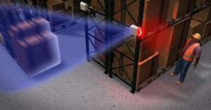 Safe-T-Vu™警告系统使用闪烁的LED灯来提醒工人注意安全