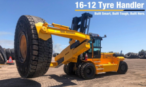 澳大利亚omega公司生产的重型平衡重叉车轮胎搬运器