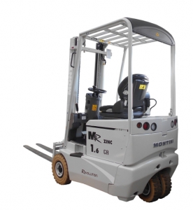 通体不锈钢的平衡重电动叉车，意大利MONTINI为食品行业打造