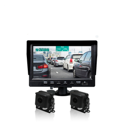 九盾安防两路视频监控叉车行车记录仪盲区检测360度摄影