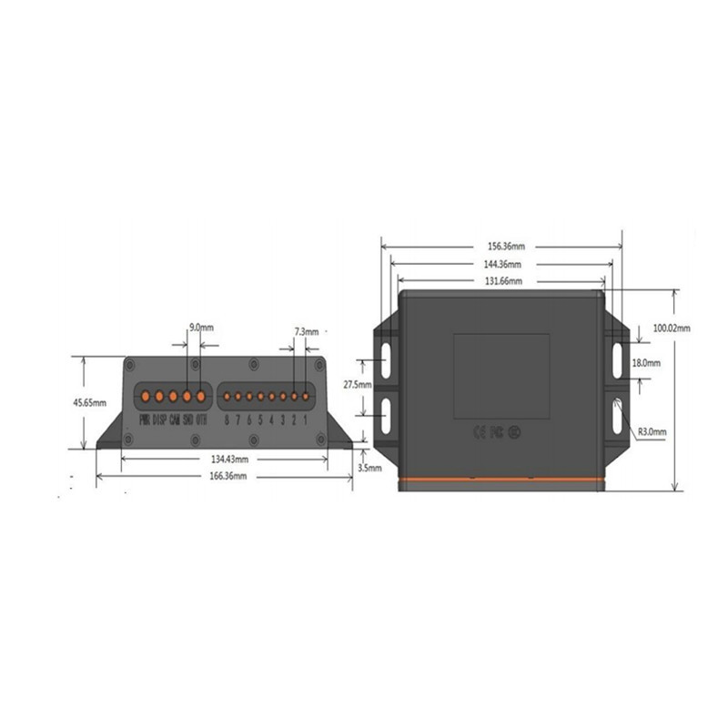 叉车倒车辅助精准雷达检测停车提醒距离语音报警可定制