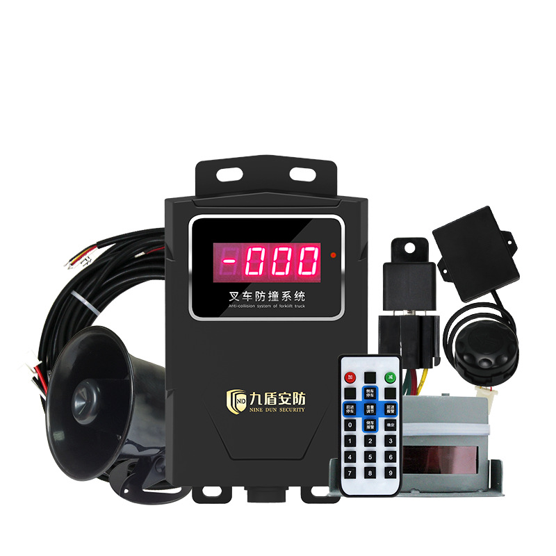 叉车激光防撞系统装载机倒车防撞预警装置声光报警