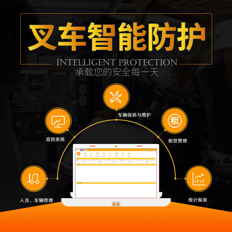 唯创 叉车称重超重报警器防碰撞预警区域超速限速智能安全防护管理系统